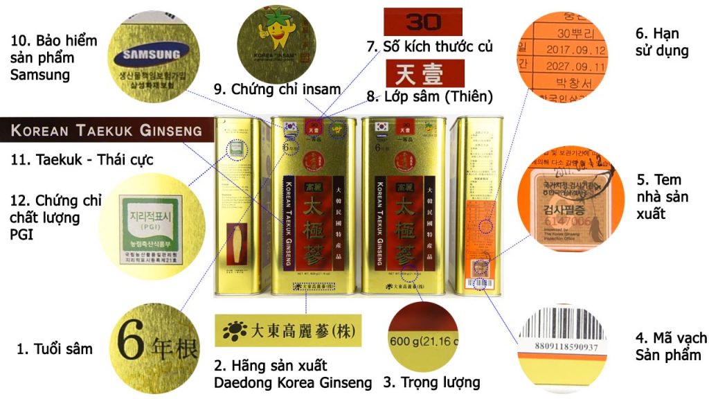 bên ngoài hộp thái cực 600g