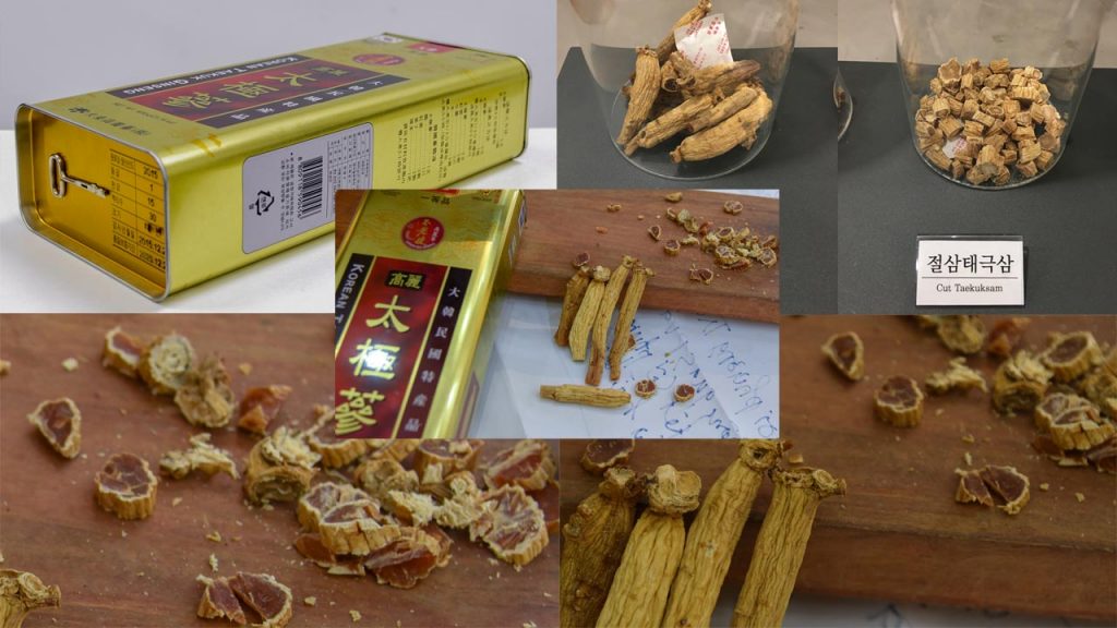 Bên trong hộp thái cực thiên sâm