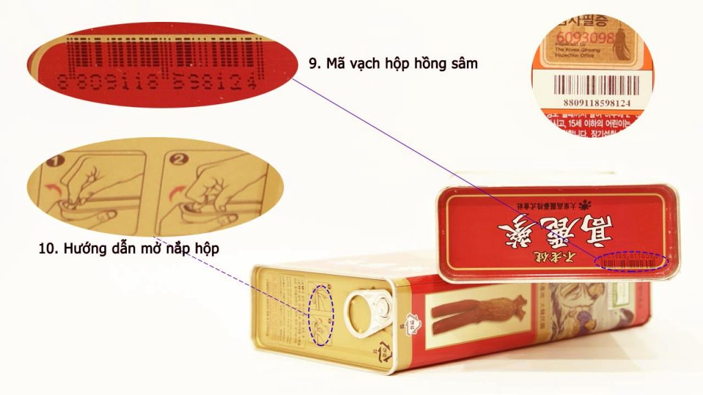mã vạch hồng sâm