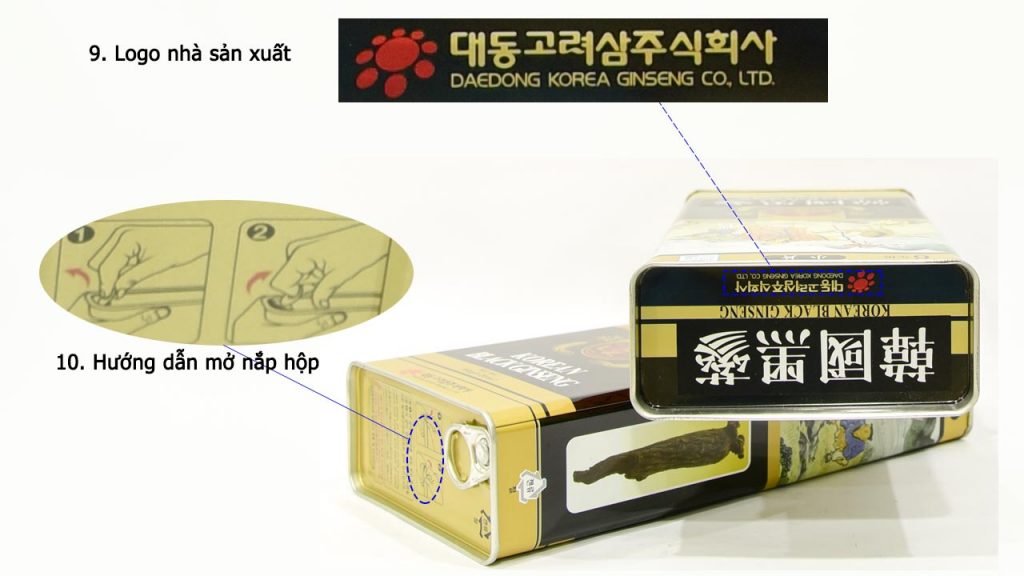 kích thước hắc sâm